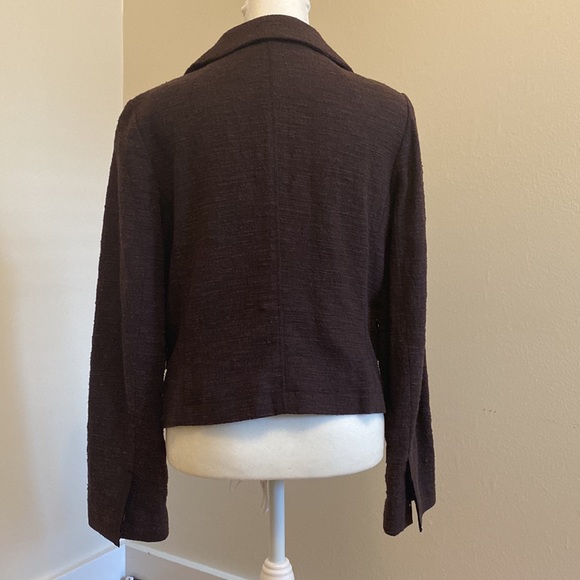 Retro-feeling brown tweed Banana Republic blazer - Picture 2 of 8